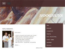 Tablet Screenshot of hotelhooghuys.be